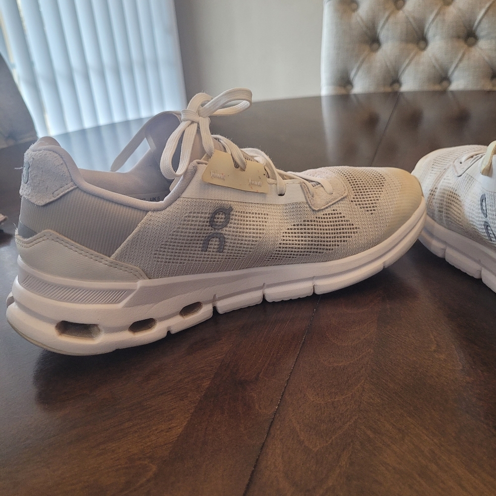 On Cloud Cloudrift Running White Sand Sneakers - image 8